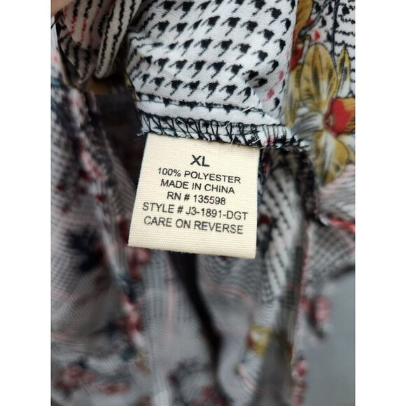 Liberty Love Womens Floral Print Long Sleeve Button-Up Shirt Dress XL - Picture 4 of 6